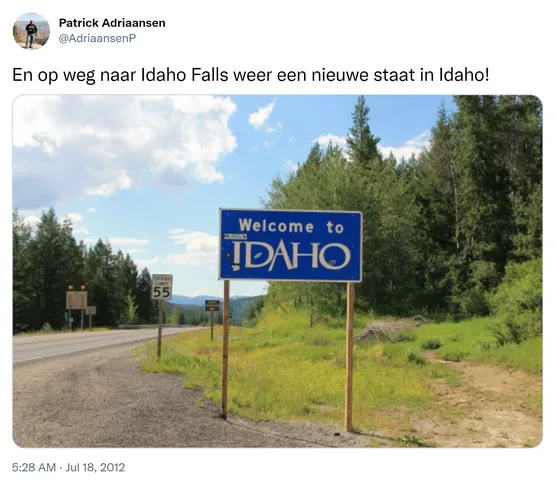 En op weg naar Idaho Falls weer een nieuwe staat in Idaho! http://t.co/tgisMYBI