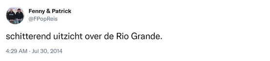schitterend uitzicht over de Rio Grande.
