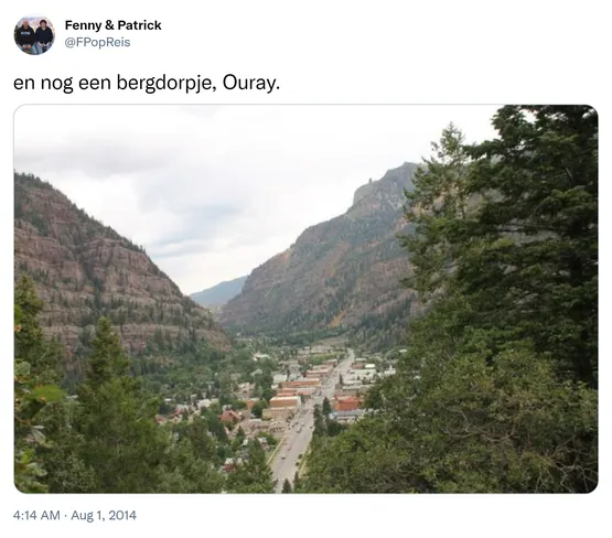 en nog een bergdorpje, Ouray. http://t.co/k1IHC1b1Dj
