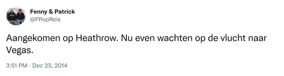 Aangekomen op Heathrow. Nu even wachten op de vlucht naar Vegas.