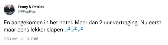 En aangekomen in het hotel. Meer dan 2 uur vertraging. Nu eerst maar eens lekker slapen 💤💤💤
