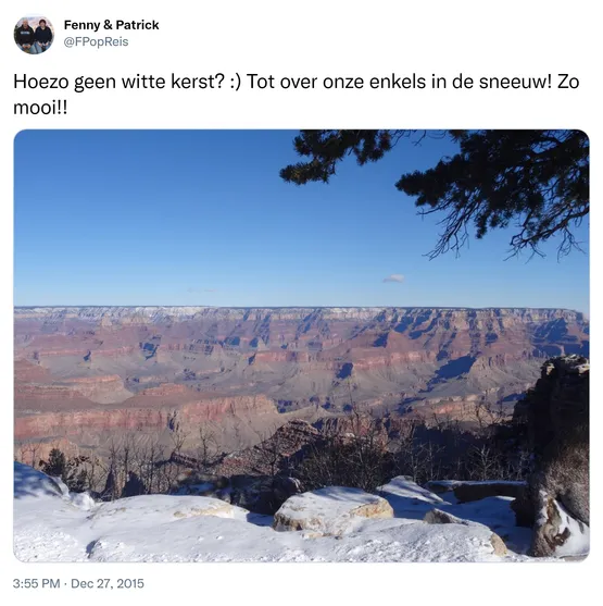 Hoezo geen witte kerst? :) Tot over onze enkels in de sneeuw! Zo mooi!! https://t.co/hZejk2jxJt
