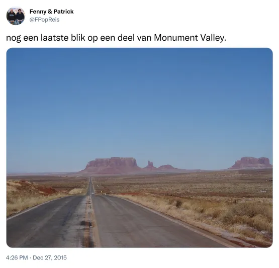 nog een laatste blik op een deel van Monument Valley. https://t.co/wxL7ec2TZi
