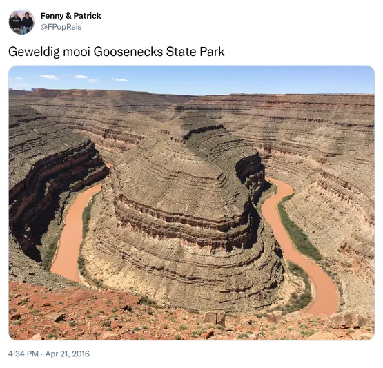 Geweldig mooi Goosenecks State Park https://t.co/BCHksJ3YyR
