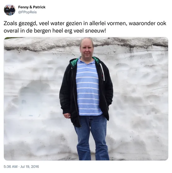 Zoals gezegd, veel water gezien in allerlei vormen, waaronder ook overal in de bergen heel erg veel sneeuw! https://t.co/xhNSMsdZwW 