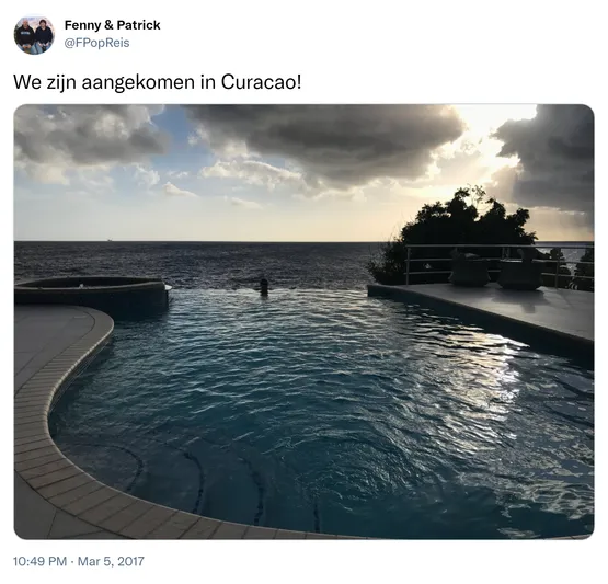 We zijn aangekomen in Curacao! https://t.co/NyCTBrWhq6