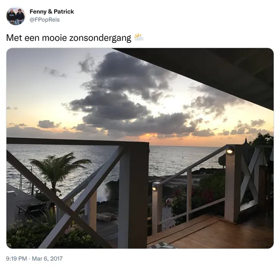 Met een mooie zonsondergang 🌥 https://t.co/SmccQ8FocS 