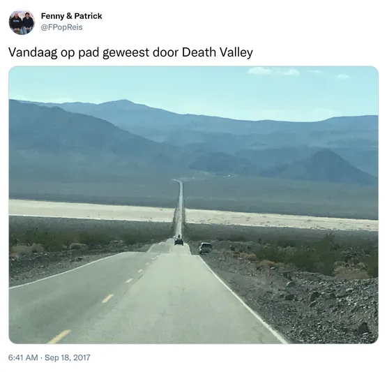 Vandaag op pad geweest door Death Valley https://t.co/ENawowiV37

