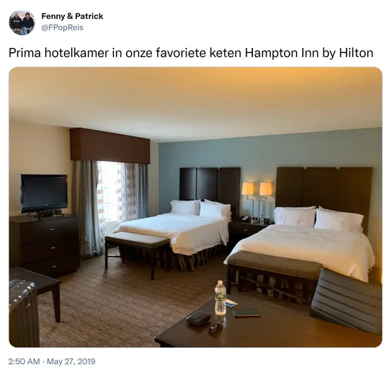 Prima hotelkamer in onze favoriete keten Hampton Inn by Hilton https://t.co/4AQ930TtX3
