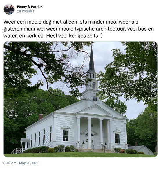 Weer een mooie dag met alleen iets minder mooi weer als gisteren maar wel weer mooie typische architectuur, veel bos en water, en kerkjes! Heel veel kerkjes zelfs :) https://t.co/v9NSKCOwWk
