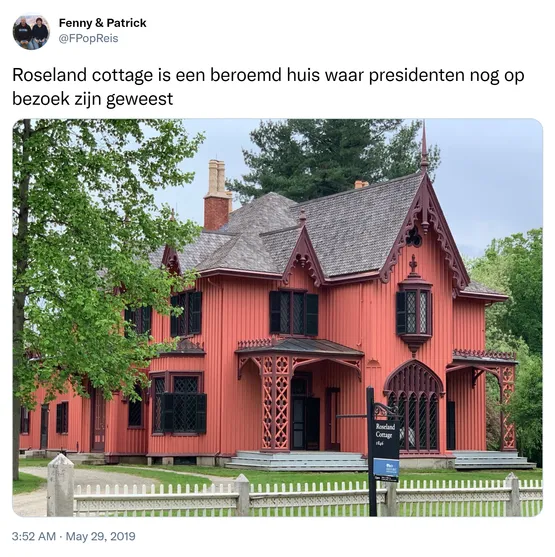 Roseland cottage is een beroemd huis waar presidenten nog op bezoek zijn geweest https://t.co/xCCUeJYOqM 