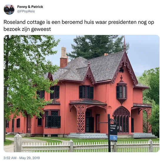 Roseland cottage is een beroemd huis waar presidenten nog op bezoek zijn geweest https://t.co/xCCUeJYOqM
