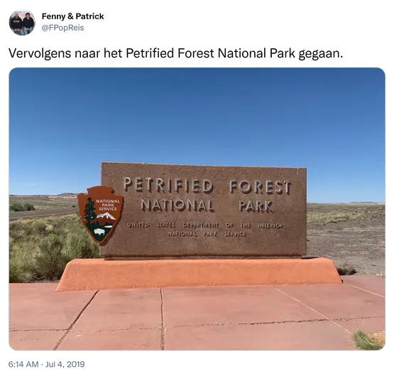 Vervolgens naar het Petrified Forest National Park gegaan. https://t.co/auf1ookIxv 