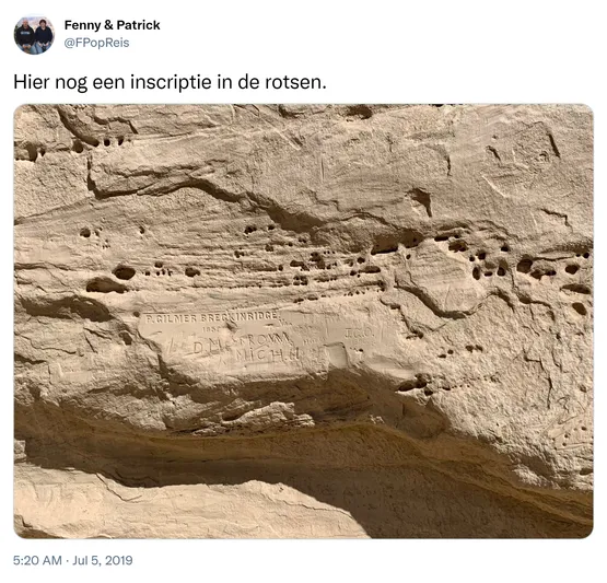 Hier nog een inscriptie in de rotsen. https://t.co/H9CKKTZPgU 