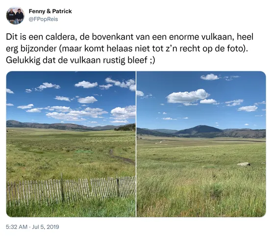 Dit is een caldera, de bovenkant van een enorme vulkaan, heel erg bijzonder (maar komt helaas niet tot z’n recht op de foto). Gelukkig dat de vulkaan rustig bleef ;) https://t.co/HrJEsFAUu6 