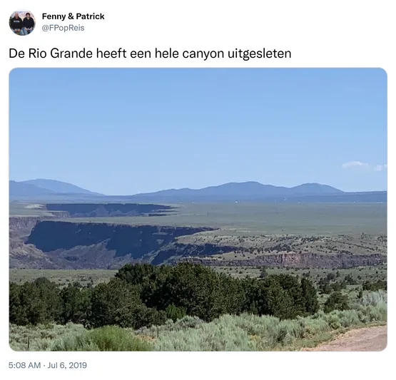 De Rio Grande heeft een hele canyon uitgesleten https://t.co/lSkukXSvAO 