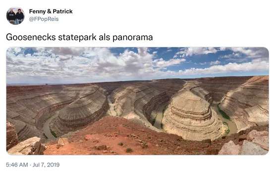 Goosenecks statepark als panorama https://t.co/Lqxvli3UB3 