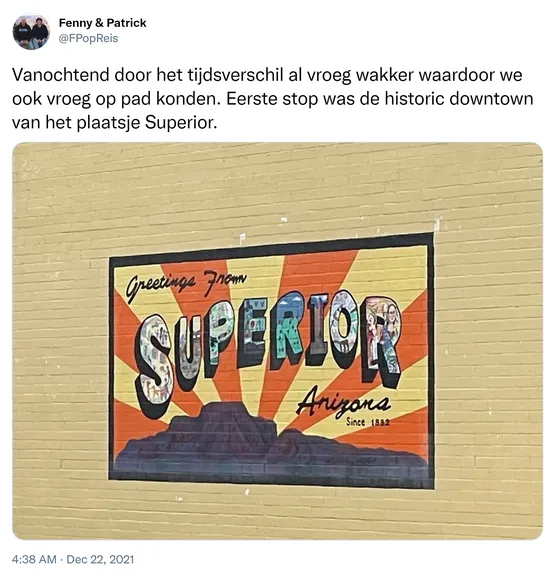 Vanochtend door het tijdsverschil al vroeg wakker waardoor we ook vroeg op pad konden. Eerste stop was de historic downtown van het plaatsje Superior. https://t.co/g7CTkHiHdJ