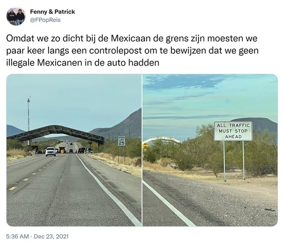 Omdat we zo dicht bij de Mexicaan de grens zijn moesten we paar keer langs een controlepost om te bewijzen dat we geen illegale Mexicanen in de auto hadden https://t.co/xpvqwstAFL