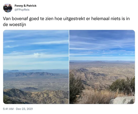 Van bovenaf goed te zien hoe uitgestrekt er helemaal niets is in de woestijn https://t.co/eAsqBI5Gau