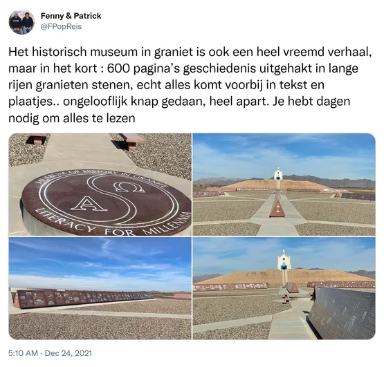 Het historisch museum in graniet is ook een heel vreemd verhaal, maar in het kort : 600 pagina’s geschiedenis uitgehakt in lange rijen granieten stenen, echt alles komt voorbij in tekst en plaatjes.. ongelooflijk knap gedaan, heel apart. Je hebt dagen nodig om alles te lezen https://t.co/WkkBTMatbC