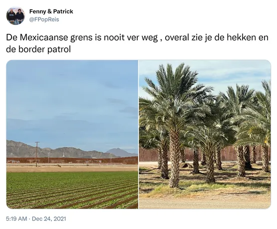 De Mexicaanse grens is nooit ver weg , overal zie je de hekken en de border patrol https://t.co/UPlB7rKF7j