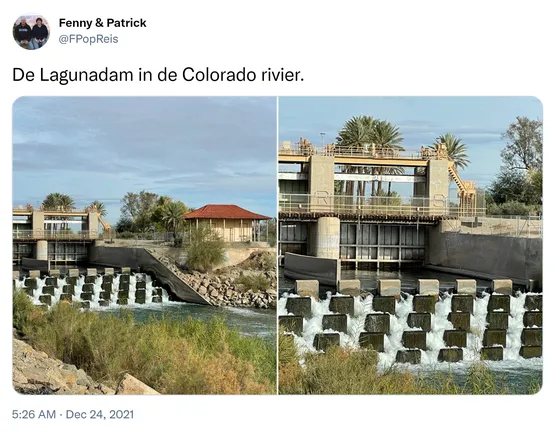 De Lagunadam in de Colorado rivier. https://t.co/4kgmm3GnR0