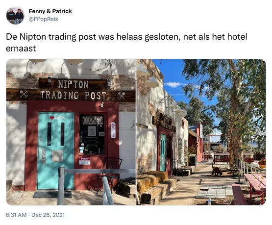 De Nipton trading post was helaas gesloten, net als het hotel ernaast https://t.co/yFZgrWshtf
