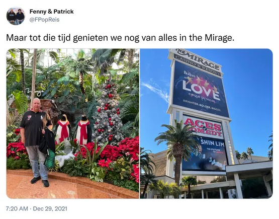 Maar tot die tijd genieten we nog van alles in the Mirage. https://t.co/H7Af1Zqx5j