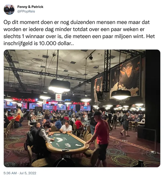 Op dit moment doen er nog duizenden mensen mee maar dat worden er iedere dag minder totdat over een paar weken er slechts 1 winnaar over is, die meteen een paar miljoen wint. Het inschrijfgeld is 10.000 dollar.. https://t.co/SOjusVTfbt 