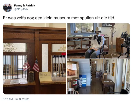 Er was zelfs nog een klein museum met spullen uit die tijd. https://t.co/qrpOppJv3r 