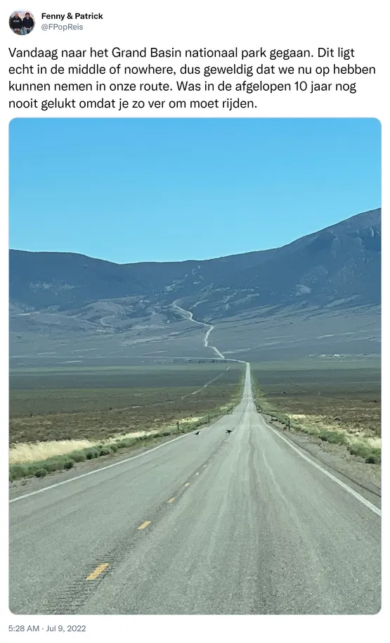 Vandaag naar het Grand Basin nationaal park gegaan. Dit ligt echt in de middle of nowhere, dus geweldig dat we nu op hebben kunnen nemen in onze route. Was in de afgelopen 10 jaar nog nooit gelukt omdat je zo ver om moet rijden. https://t.co/f1neGyYHKR

