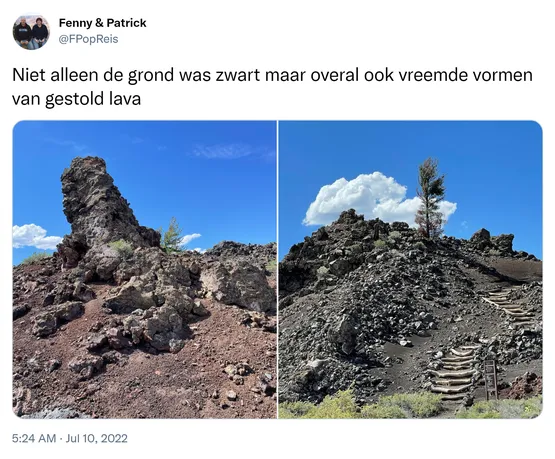 Niet alleen de grond was zwart maar overal ook vreemde vormen van gestold lava https://t.co/lF1uIhPoGh 