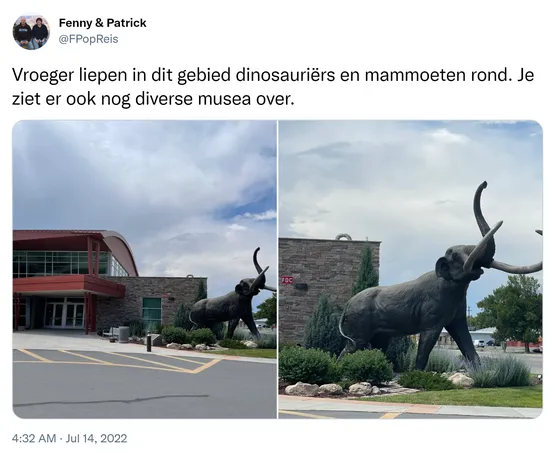 Vroeger liepen in dit gebied dinosauriërs en mammoeten rond. Je ziet er ook nog diverse musea over. https://t.co/7O7upGxFPl 