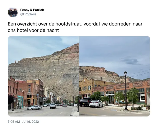 Een overzicht over de hoofdstraat, voordat we doorreden naar ons hotel voor de nacht https://t.co/pkjTXVWTlR
