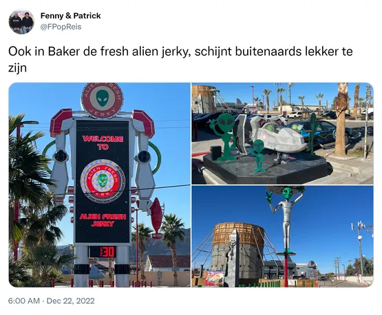 Ook in Baker de fresh alien jerky, schijnt buitenaards lekker te zijn https://t.co/5wZMKowee1 