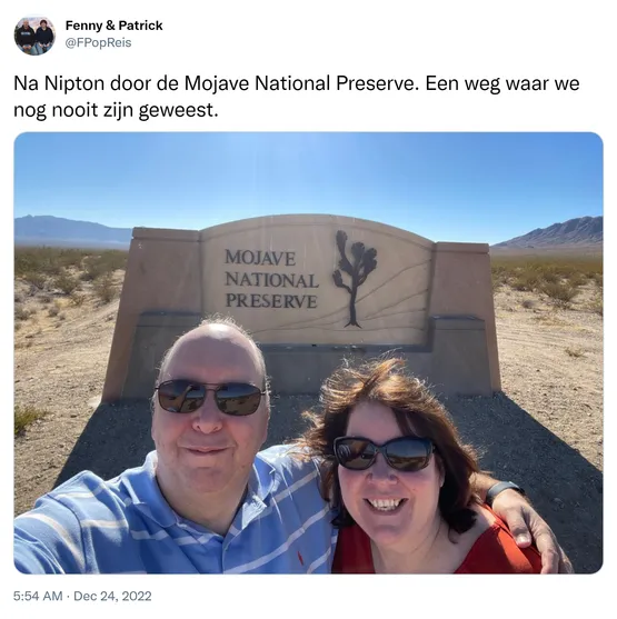 Na Nipton door de Mojave National Preserve. Een weg waar we nog nooit zijn geweest. https://t.co/b8ZDfuRPj9