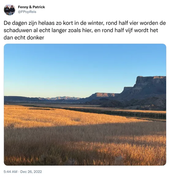 De dagen zijn helaas zo kort in de winter, rond half vier worden de schaduwen al echt langer zoals hier, en rond half vijf wordt het dan echt donker https://t.co/y1mrBW3zmf 